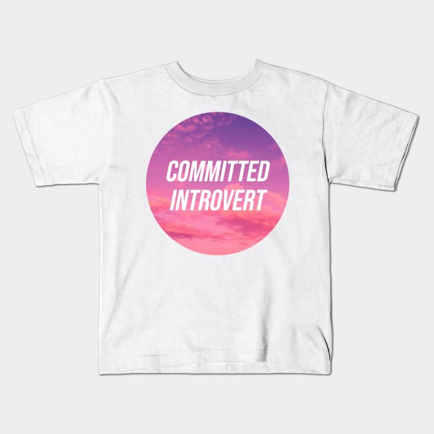 Committed Introvert Kids T-Shirt by FlashmanBiscuit